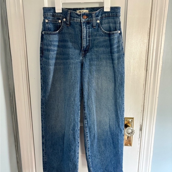 Madewell Perfect Vintage Wide Leg Crop Jeans - Picture 2 of 6